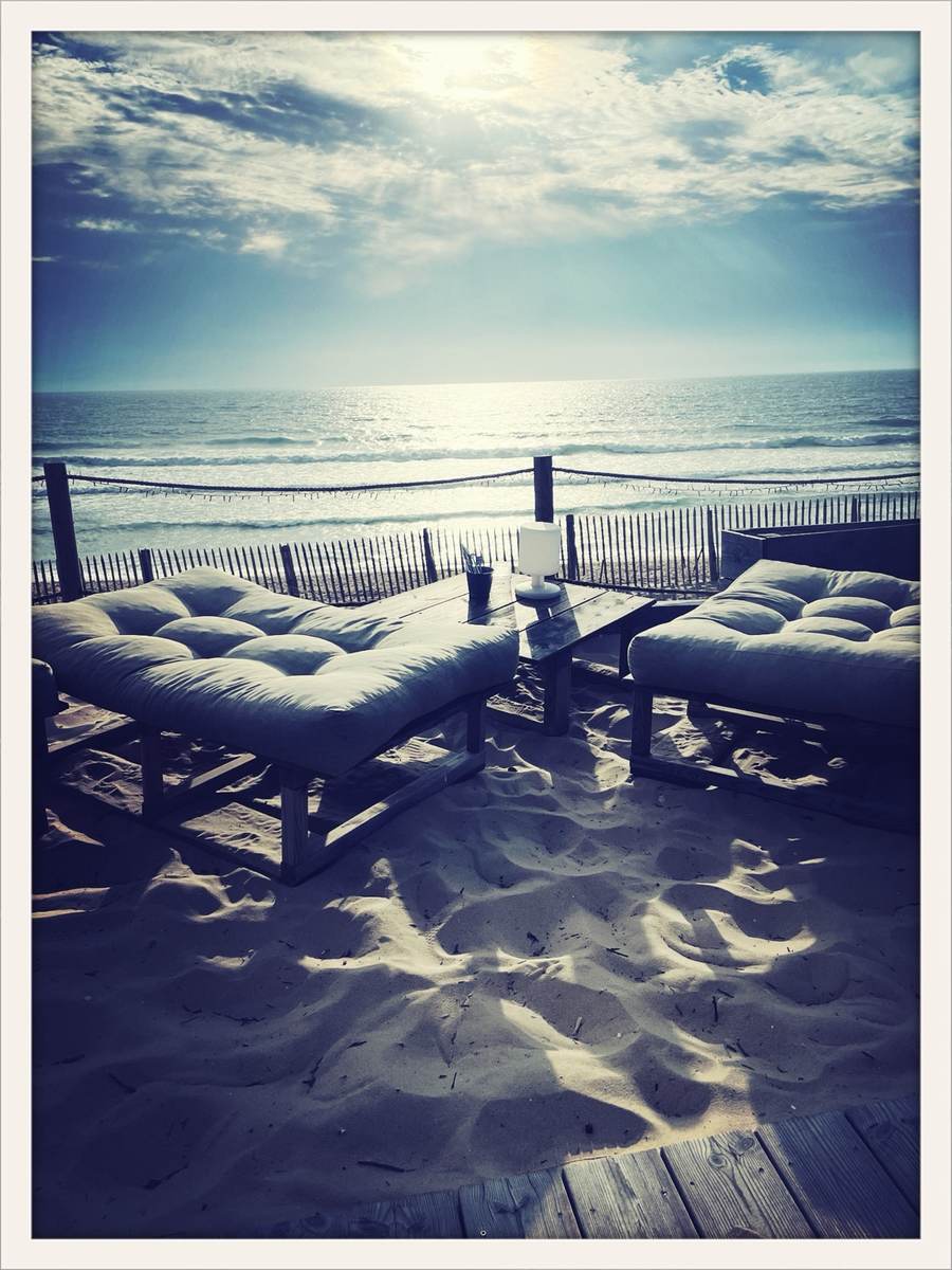 Terrasse sur la plage